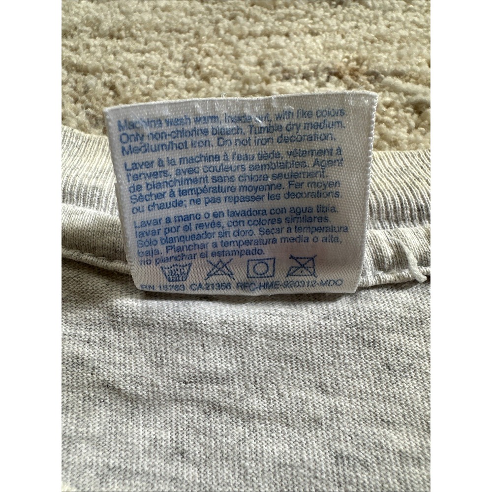Hanes T-Shirt Men Light Gray SzXL BUDWEISER Jammin For Education(1999)VTG HeavyW - Picture 4 of 14